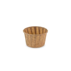 Bakje papier (FSC®) rond bruin 3.25oz / 96ml , ø 66 x h42mm