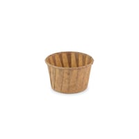 Bakje papier (FSC®) rond bruin 3.25oz / 96ml , ø 66 x h42mm