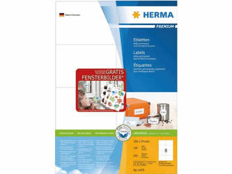 ETIKET HERMA 4470 105X74MM PREMIUM A4 800ST artikel afbeelding