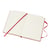 Notitieboek Moleskine pocket 90x140mm blanco hard cover rood