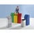 Afvalbak voor kringloopmateriaal inhoud 65 l, b x h x d = 400x960x380 mm plaatstaal, blauw RAL 5010