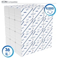 Toiletpapier KC Scott gevouwen tissue 2-laags wit 36x250st 8508