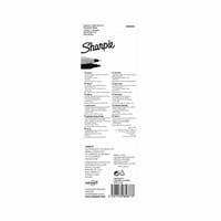 Viltstift Sharpie twin tip rond 0.5mm en 0.9mm zwart blister à 1 stuk