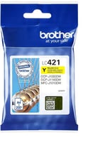 Inktcartridge Brother LC-421 geel