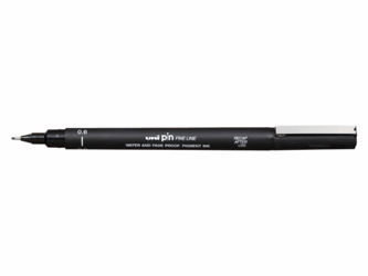 FINELINER UNIBALL PIN 0.6MM ZWART artikel afbeelding