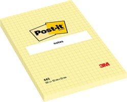 Memoblok 3M Post-it 662 102x152mm ruit geel