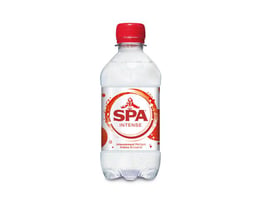 SPA Intense Mineraalwater, Koolzuurhoudend, 0,33 liter, Petfles (pak 24 x 330 milliliter)