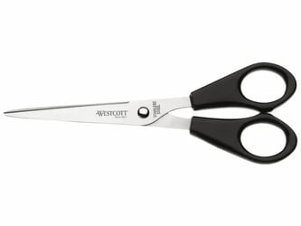 Kantoorschaar Westcott 155mm met kunststof grip rvs