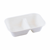 Suikerriet bakje 1000ml/229x153x57mm 2-vaks BIO-laminated, kleur wit artikel afbeelding