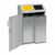 Verzamelstation voor kringloopmateriaal inhoud 2x50 l lichtgrijs RAL 7035