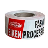 Afzetlint 75 mm x 250 meter met Eikenprocessierups