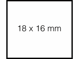 PRIJSETIKET SATO DUO 16 AFNBR TBV PB216 16x18MM