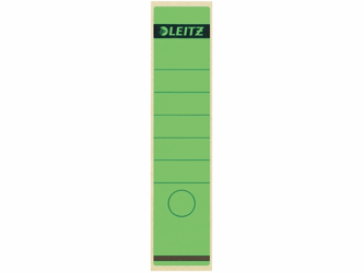 Leitz Rugetiketten, lang zelfklevend Rugbreedte 80 mm, 285 x 61 mm, groen (pak 10 stuks) artikel afbeelding