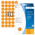 Etiket HERMA 2254 rond 19mm fluor oranje 960 stuks