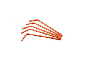Buigrietje papier (FSC®) oranje, ø 6 mm / 24cm