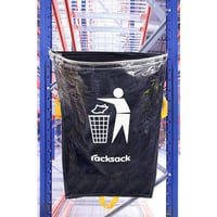 Racksack® inhoud 160 l, motief restafval blauw/transparant, VE = 10 stuks