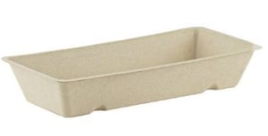 Suikerriet snackbakje A18 bruin 20,2 x 9,4 x 3,5 cm