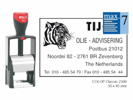Tekststempel Colop 2300 personaliseerbaar 7regels 44x29mm