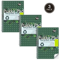 Notitieboek Pukka Jotta A5 ruit 5x5mm 110 pagina's 80gr groen