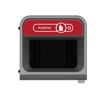 Configure Recyclingstation Plastic EN 87 ltr, Rubbermaid