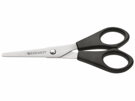 Kantoorschaar Westcott 130mm met kunststof grip rvs