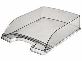 Brievenbak Leitz Plus A4 transparant rookglas