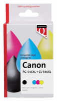 Inkcartridge Quantore Canon PG-545XL CL-546XL zwart kleur