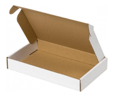 Brievenbusdoos A6, E-Golf 180x115x28mm, wit met bovenklep