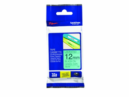 Brother TZe731 Labeltape, 12 mm x 8 m, Zwart op Groen