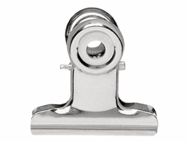 Papierklem MAUL Bulldog 30mm capaciteit 10mm zilver 10 stuks
