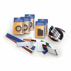Toebehorenset 1 voor jaarplanner MANAGER magneten, markers, magneetband, U-vormige profielen met etiketten, cutter artikel afbeelding