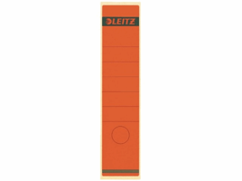 Rugetiket Leitz breed/lang 62x285mm zelfklevend rood