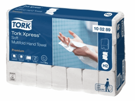 Handdoek Tork Xpress H2 multifold Premium 2-laags wit 100289