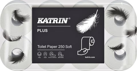 Toiletpapier Katrin 11711 Plus 250 3laags 72rollen artikel afbeelding
