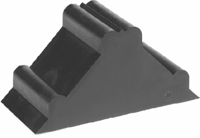 Beschermhoek LDPE, 50x50mm lang, 39,0 - 40,0mm hoog, zwart. Type LSE39