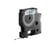 Dymo D1 labeltape 6 mm Zwart op transparant 43610