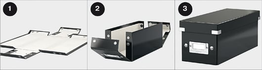 Ladenkast Leitz WOW Click & Store 3 laden wit