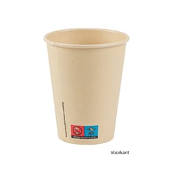 Bamboe karton/PLA milkshakebeker 12oz/360ml SUP