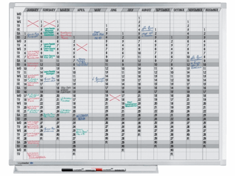 Planbord Legamaster professional jaarplanner hor 90x120cm artikel afbeelding