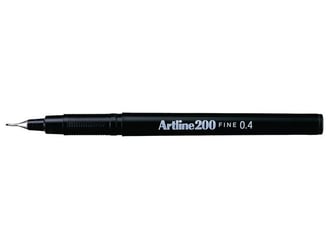 Artline 200 fineliner Zwart (pak 12 stuks)