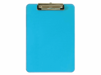 KLEMBORD MAUL A4 TRANSPARANT NEON BLAUW artikel afbeelding