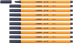 Fineliner STABILO point 88/98 payne's grijs