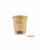 FSC kraft/PLA beker, 4oz, 120ml inhoud, 80mm Ø