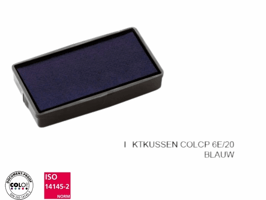 Stempelkussen Colop 6E/20 blauw