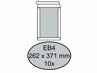 ENVELOP QUANTORE BORDRUG EB4 262X371 120GR ZK WIT artikel afbeelding