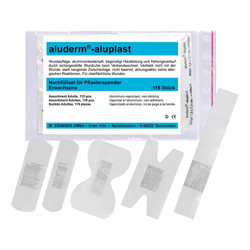 Navulset voor ALUDERM®-ALUPLAST pleisterdispenser h x b x d = 160x220x6 mm VE à 5 stuks, elk 115 pleisters artikel afbeelding