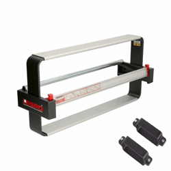 Dispenser tbv 1 rol, Ø 12.5 cm, max. rolbreedte 30 cm, incl. 1 scheurmes en stapelklemmen artikel afbeelding