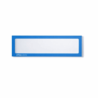 Magnetische infohoes voor titels, A4 staand / A5 liggend, 225x60 mm frame (Framekleur: blauw)