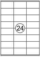 Etiket Avery DP246-100 70x36mm wit 2400stuks
