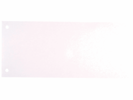 Staples Scheidingsstrook 105 x 240 mm, wit (pak 100 stuks)